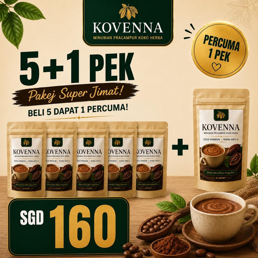 5 Pek Kovenna + 1 Pek Percuma